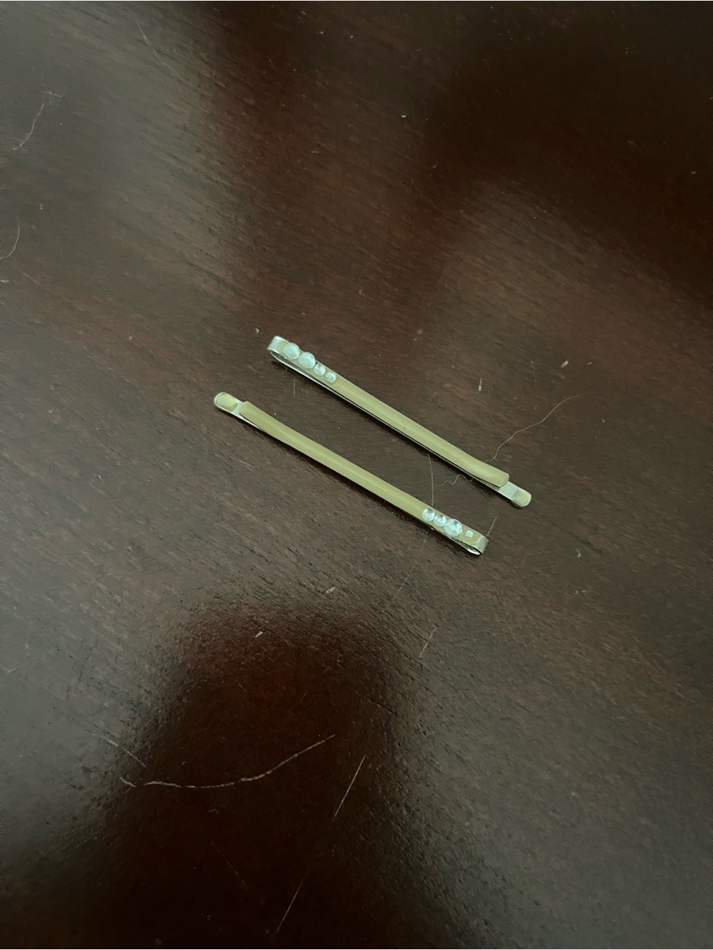 Gold Rhinestone Bobby Pin Set - 2 Pack
